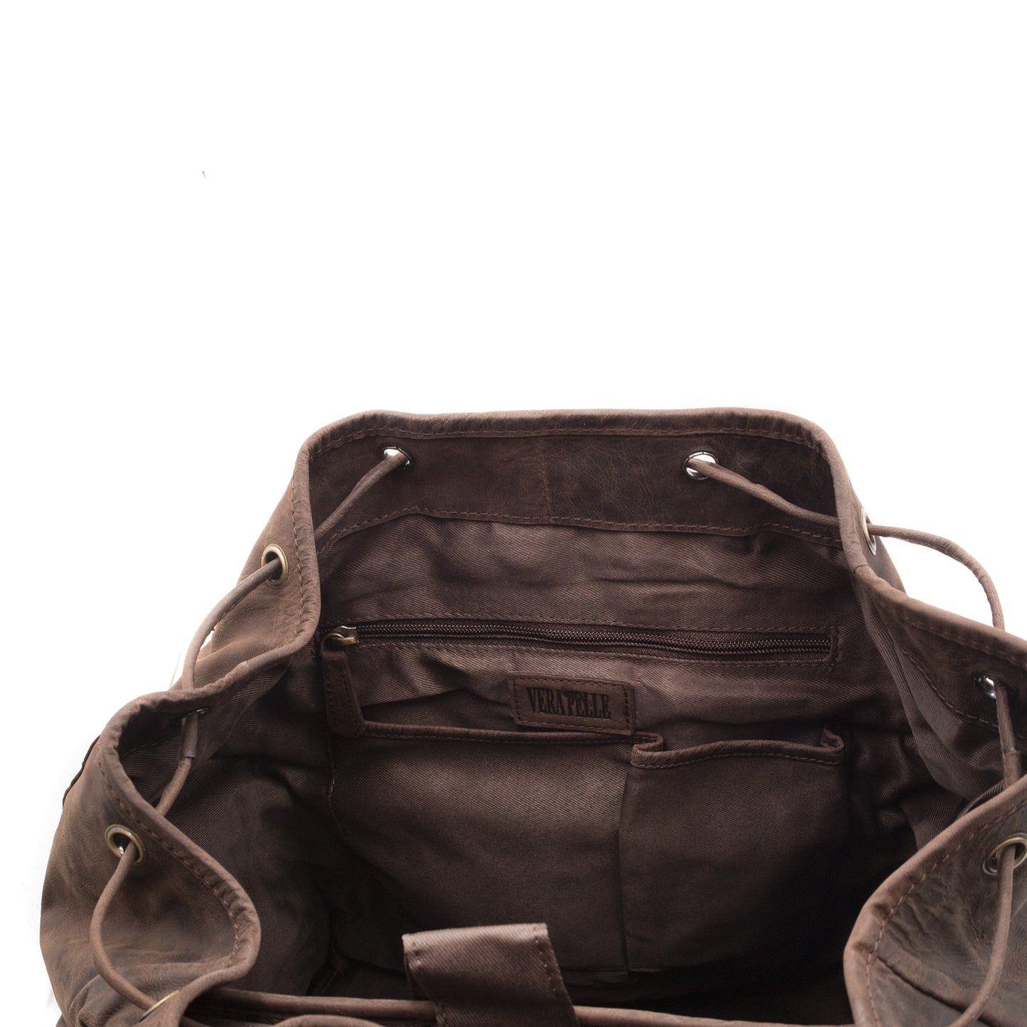 Zaino Grande in Vera Pelle Ingrassata Porta PC Notebook 15,6" e Tablet Zaino Uomo da Lavoro Ufficio e Viaggio