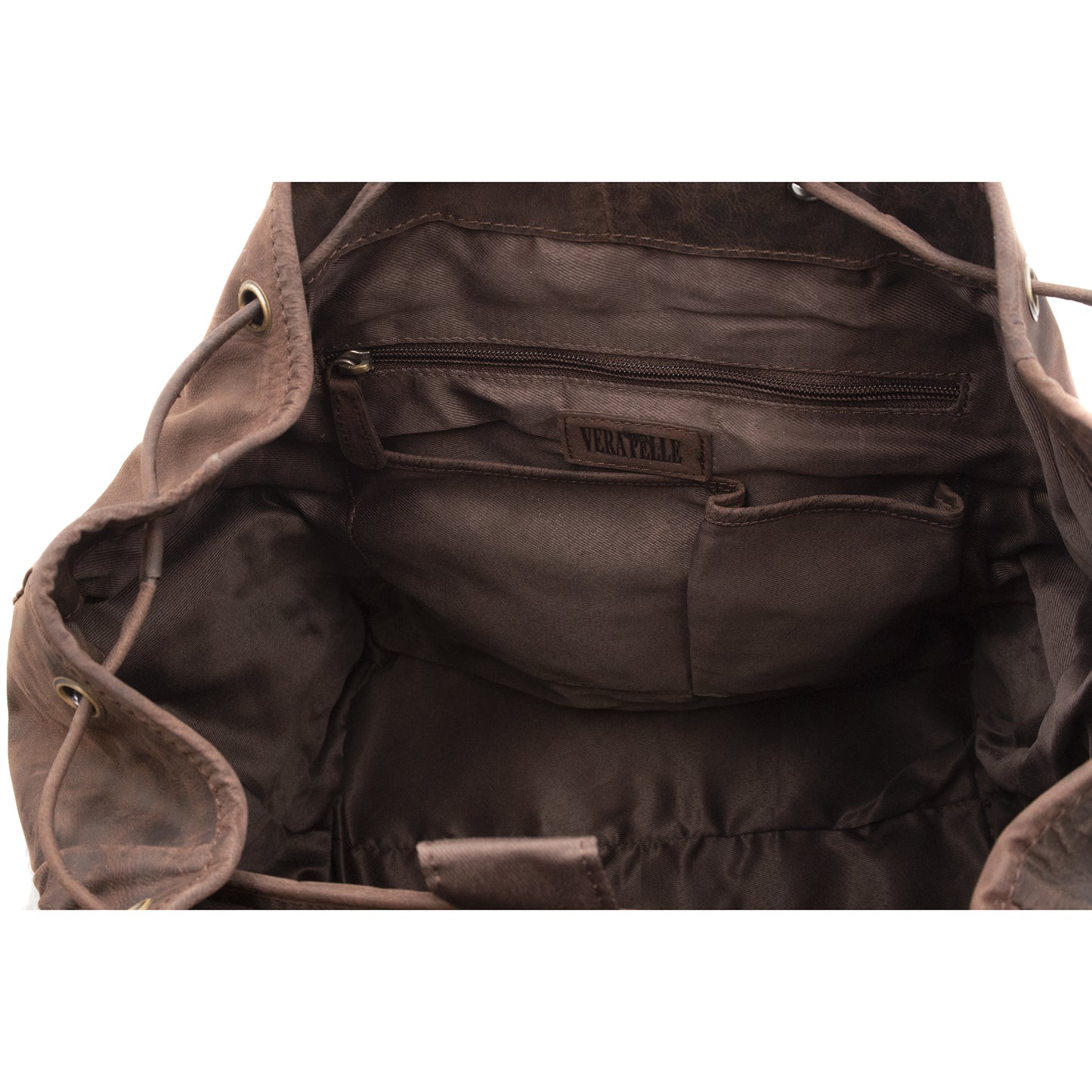 Zaino Grande in Vera Pelle Ingrassata Porta PC Notebook 15,6" e Tablet Zaino Uomo da Lavoro Ufficio e Viaggio
