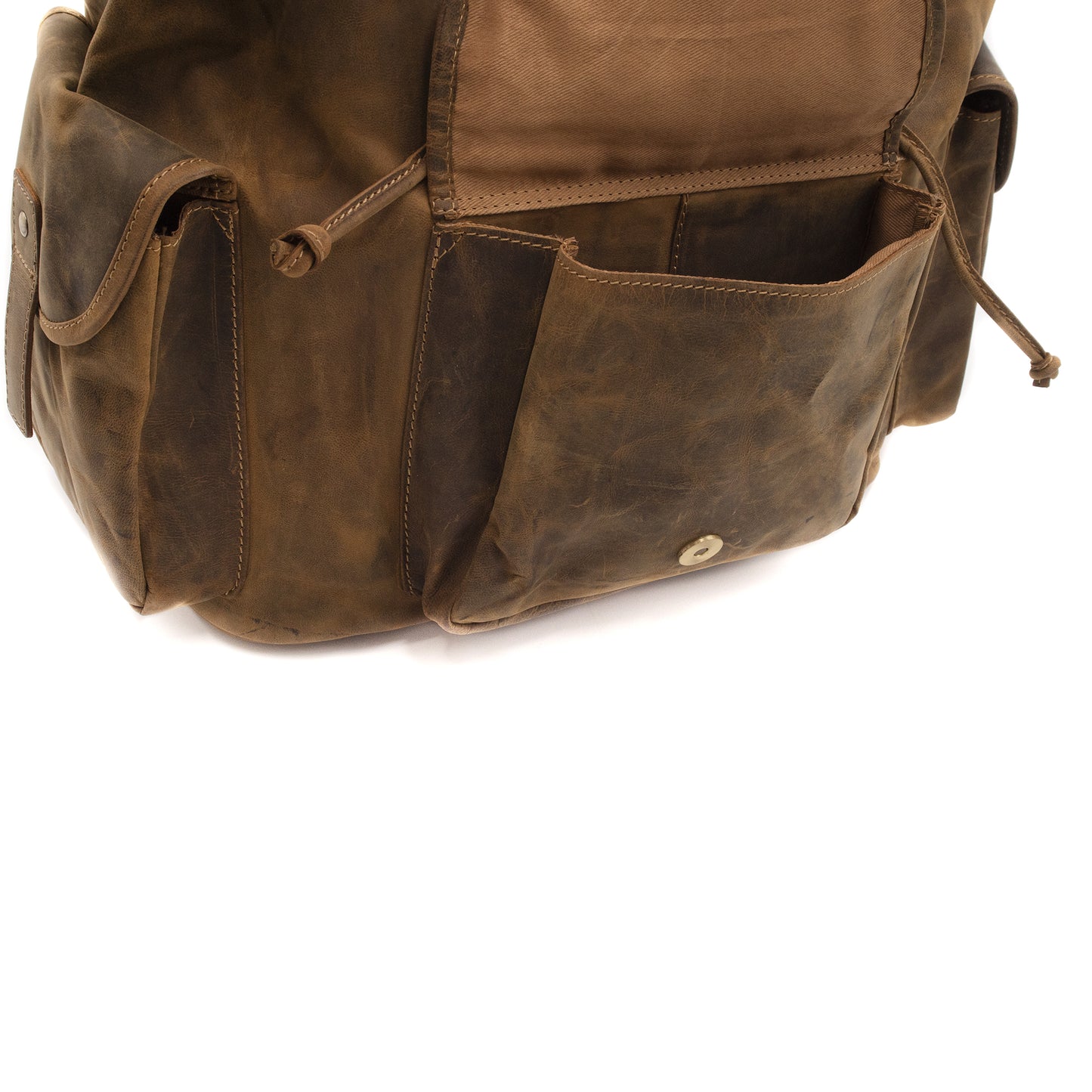 Zaino Grande in Vera Pelle Ingrassata Porta PC Notebook 15,6" e Tablet Zaino Uomo da Lavoro Ufficio e Viaggio