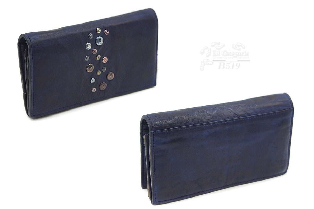 Borsa portafoglio in vera pelle con tracolla – pochette multifunzione
