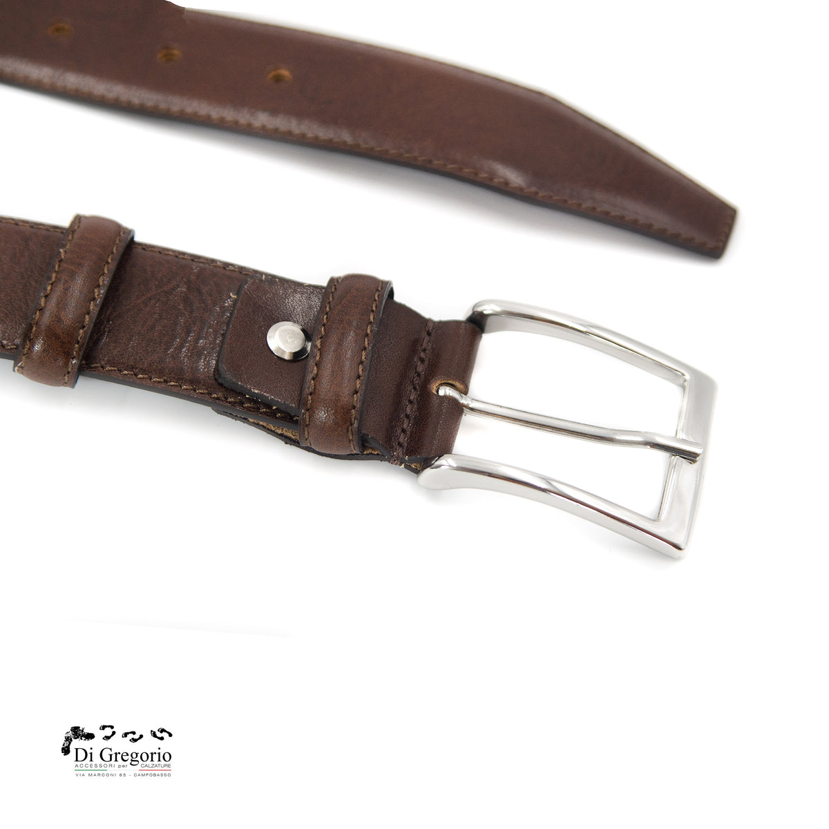 Cintura uomo donna in vera pelle artigianale con confezione regalo e fibbia di ricambio nichel free