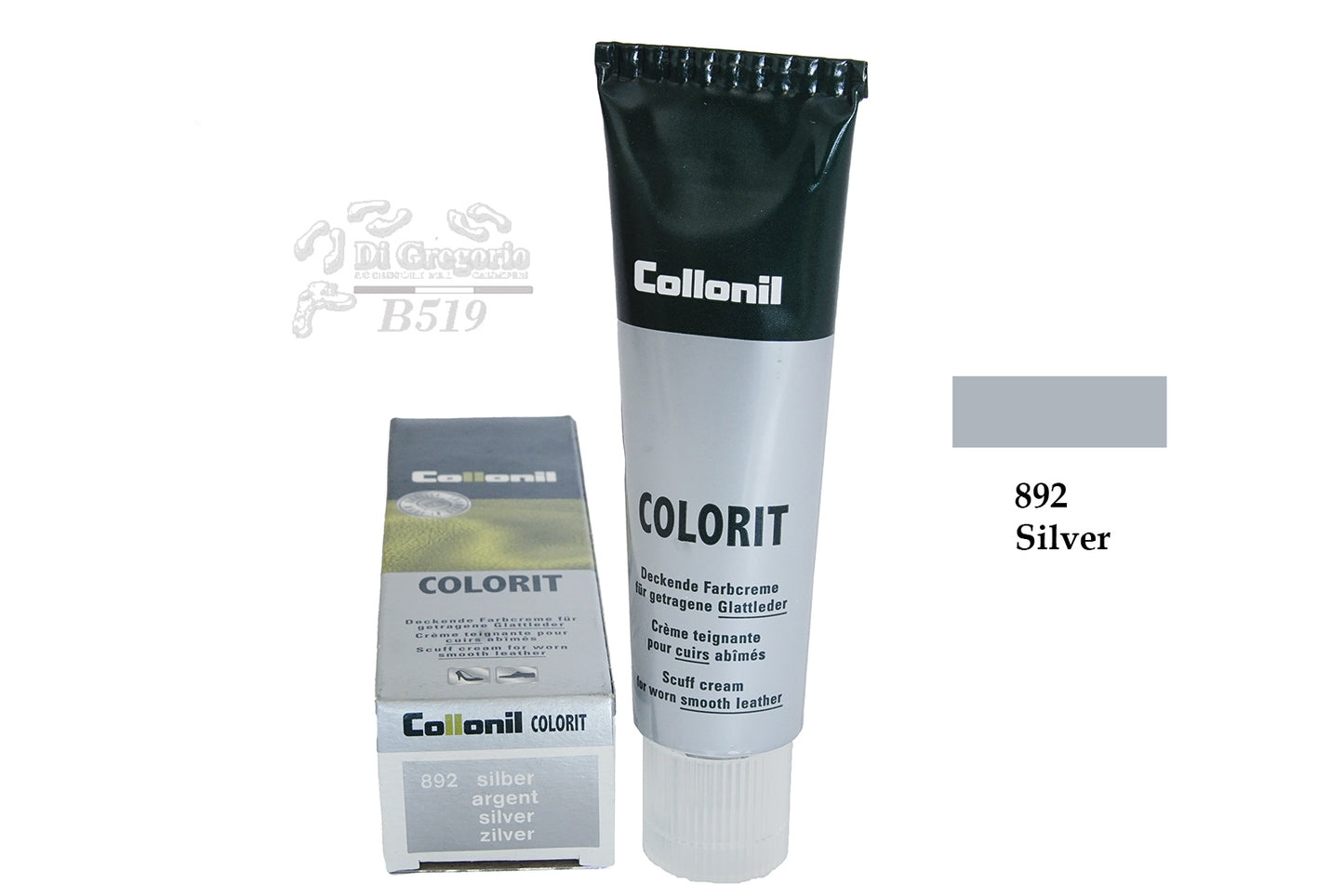 Collonil Colorit Crema Coprente per Pelle Liscia 50ml Ritocco Scarpe, Borse e Divani