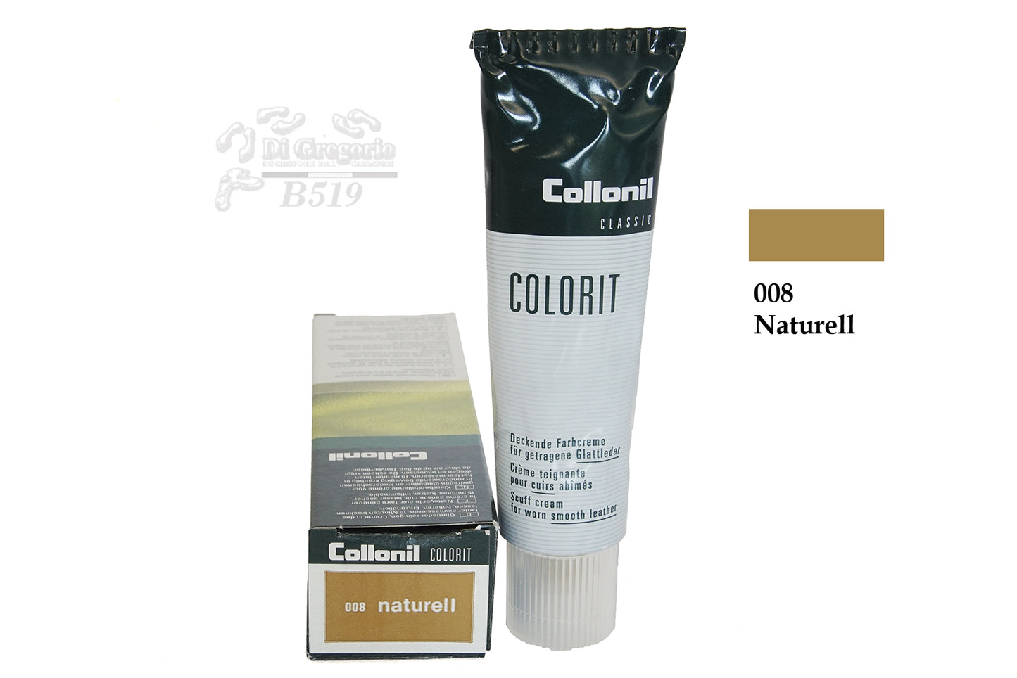 Collonil Colorit Crema Coprente per Pelle Liscia 50ml Ritocco Scarpe, Borse e Divani
