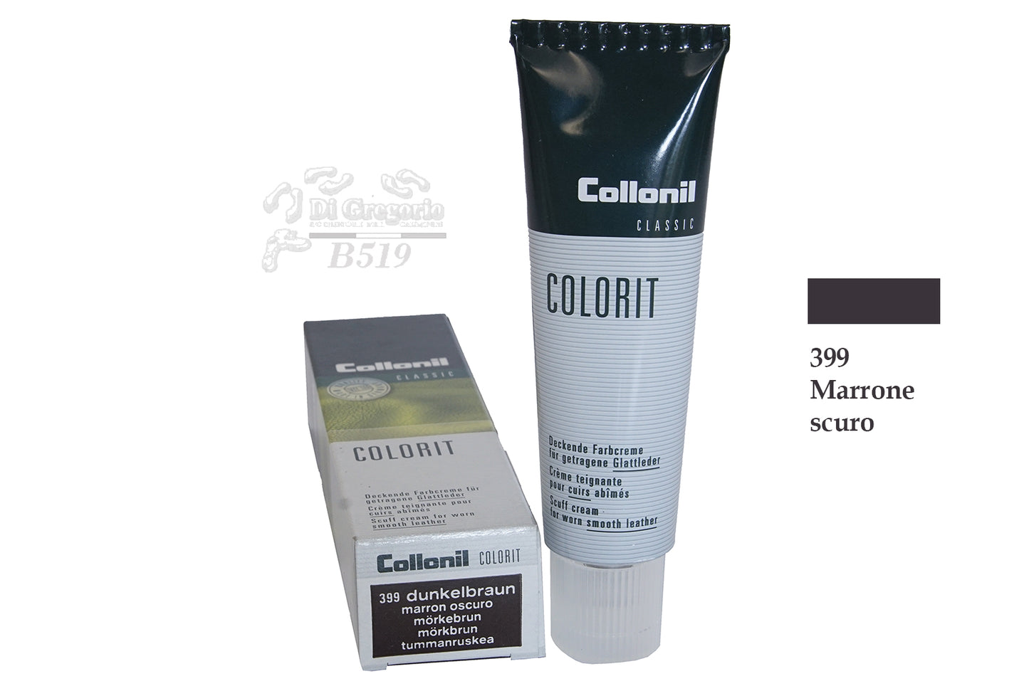 Collonil Colorit Crema Coprente per Pelle Liscia 50ml Ritocco Scarpe, Borse e Divani