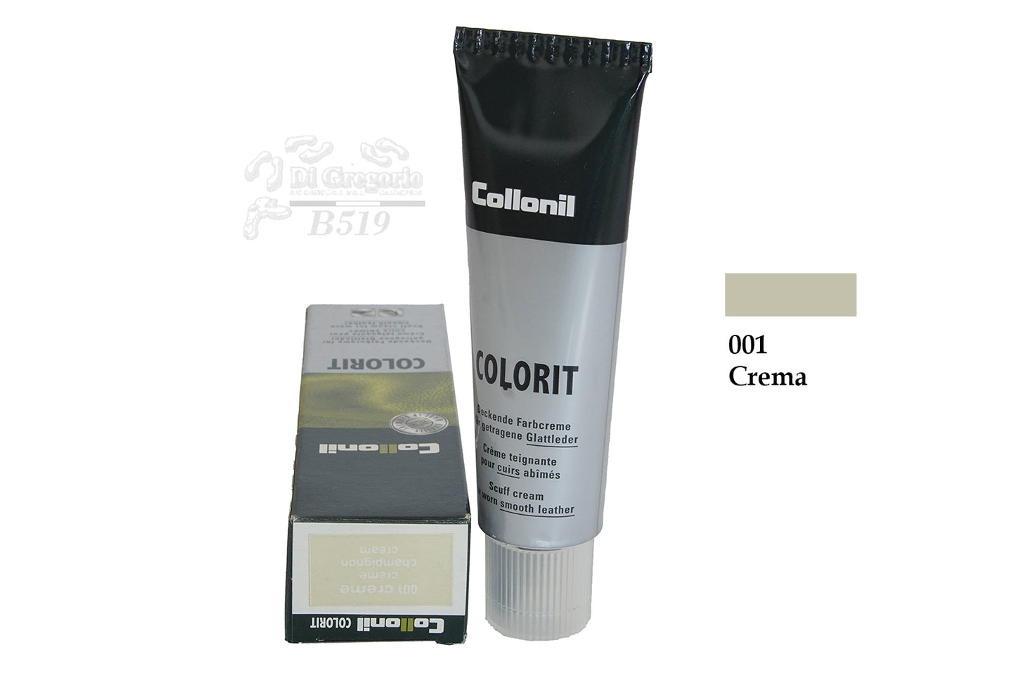 Collonil Colorit Crema Coprente per Pelle Liscia 50ml Ritocco Scarpe, Borse e Divani