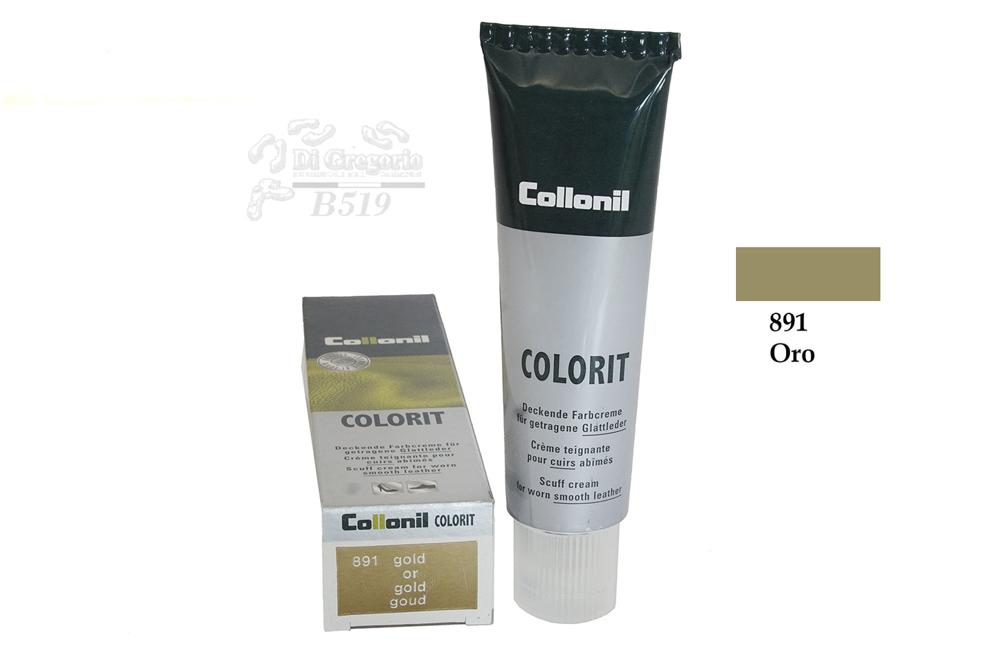 Collonil Colorit Crema Coprente per Pelle Liscia 50ml Ritocco Scarpe, Borse e Divani