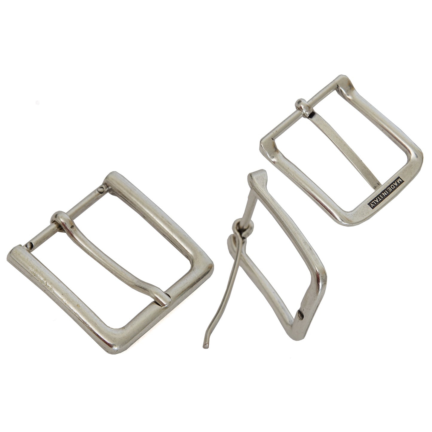 Fibbia anallergica Nichel Free ricambio cinture mm.35 e 40 argento e oro vecchio