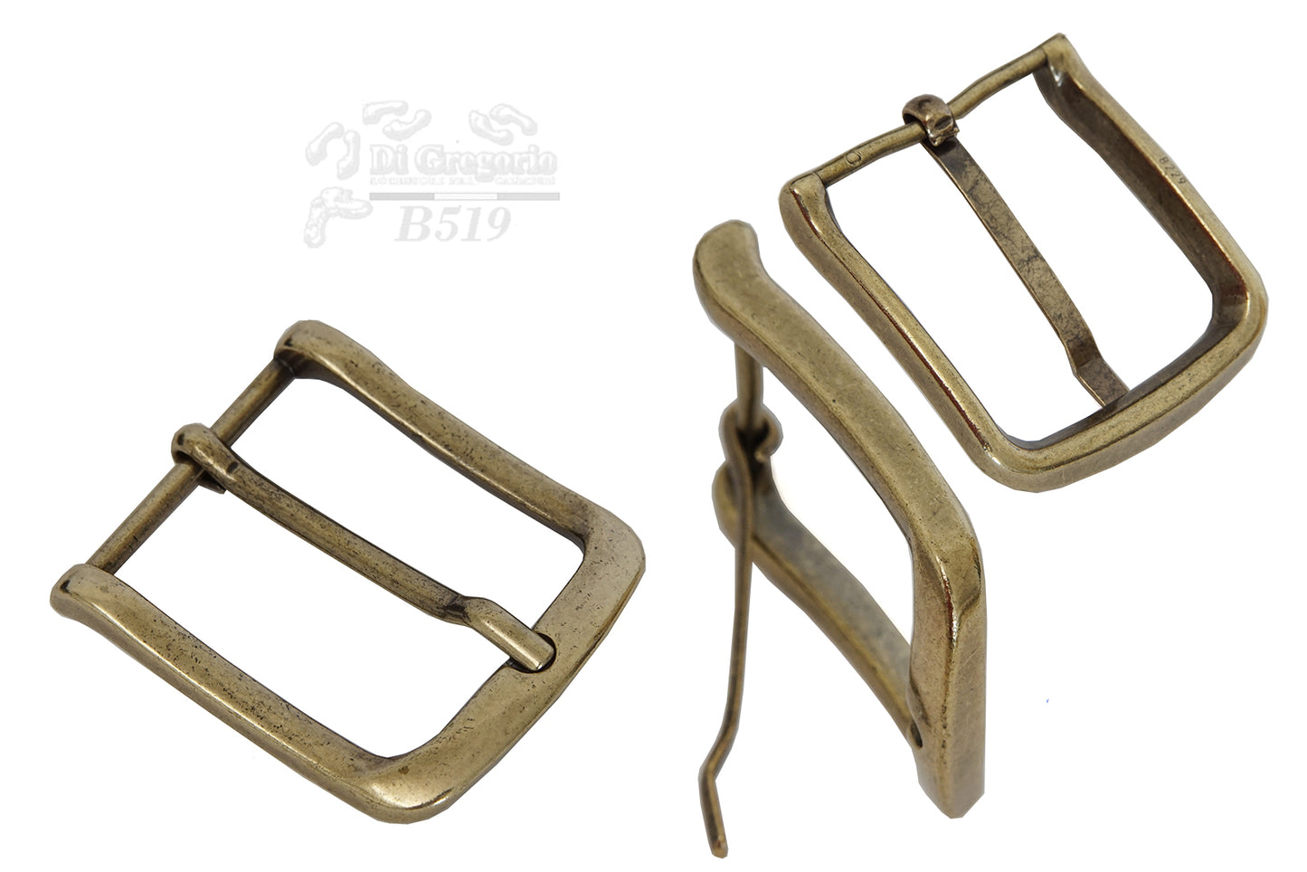 Fibbia anallergica Nichel Free ricambio cinture mm.35 e 40 argento e oro vecchio