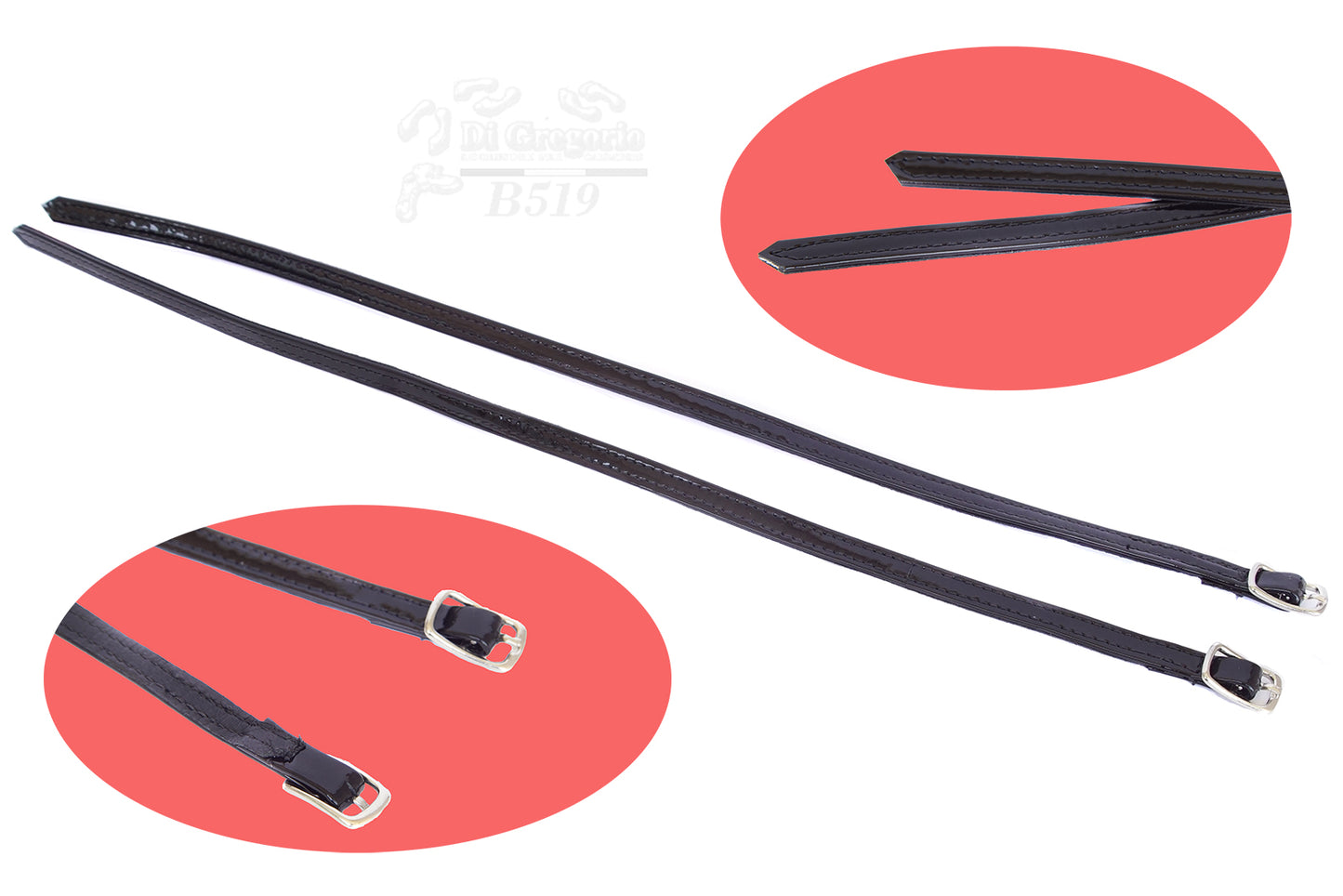 Cinturini Ricambio per Scarpe Decolletè in Vera Pelle Foderata 8 mm x 31 cm – Cinturini di Sostituzione per Scarpe Donna