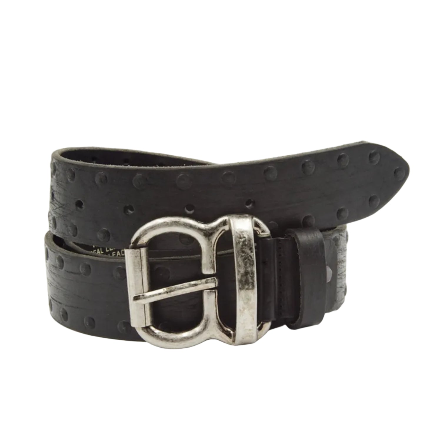 Cintura in Cuoio Rivettata Artigianale Italiana Uomo Donna Vera Pelle Alta 4 cm Made in Italy