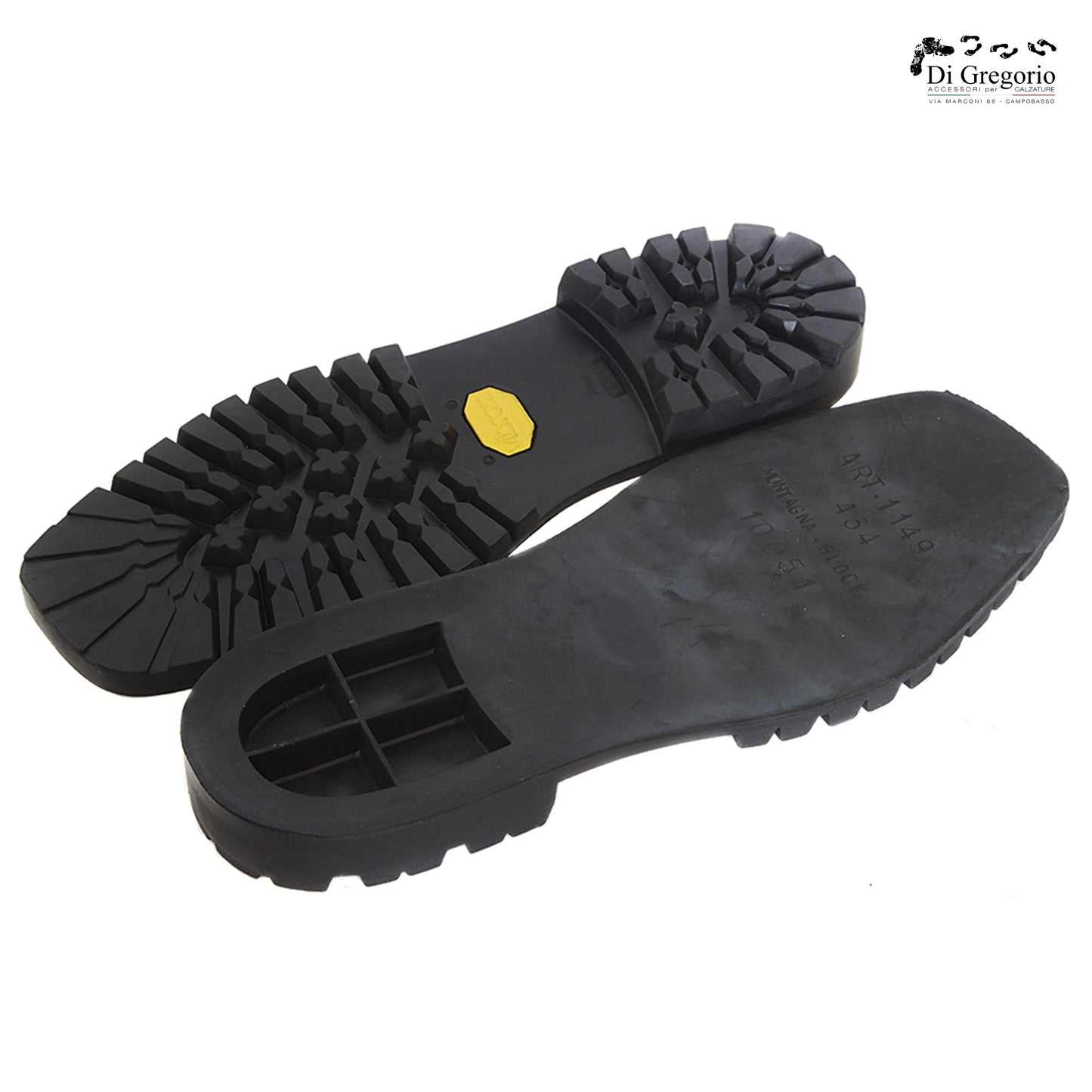 Vibram 1149 mountain lug rubber sole anti-slip resistant comfortable