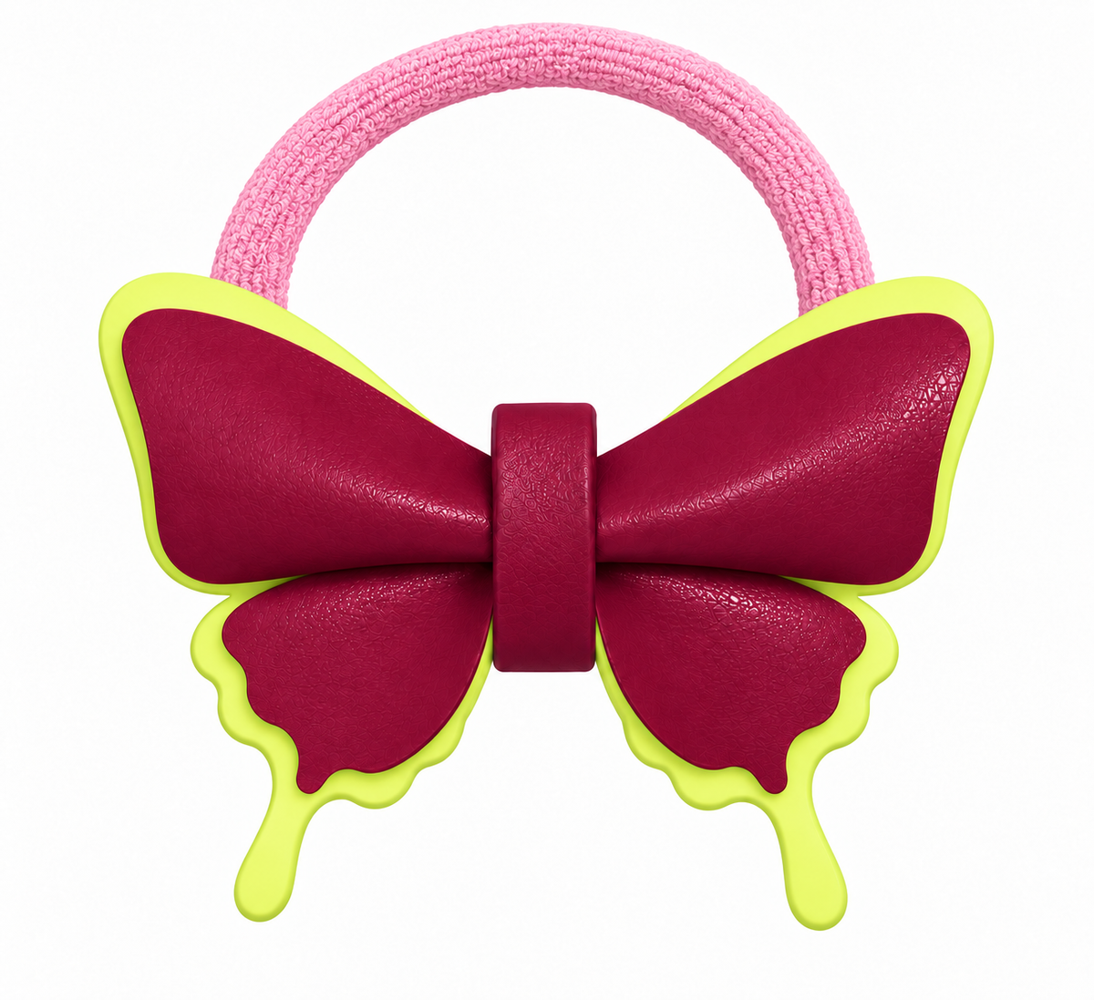 Farfalla in Vera Pelle Artigianale Personalizzabile Portachiavi Charm da Borsa o Elastico per Capelli Idea Regalo e Bomboniera