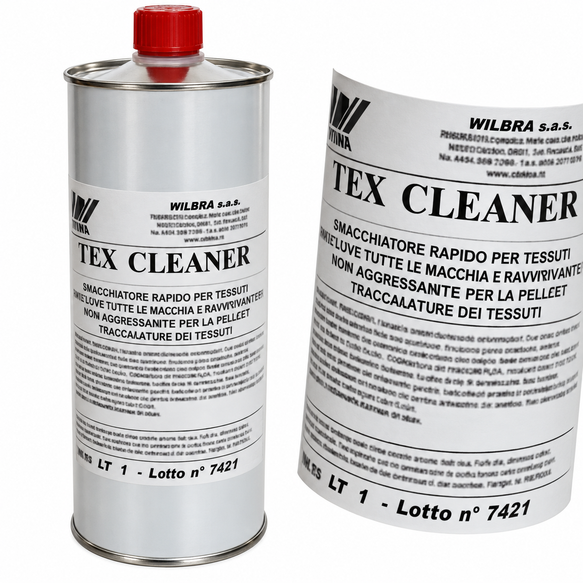 Tex Cleaner Wilbra 1 L Smacchiatore Sgrassante per Tessuti Scarpe Borse Abbigliamento Tappezzeria