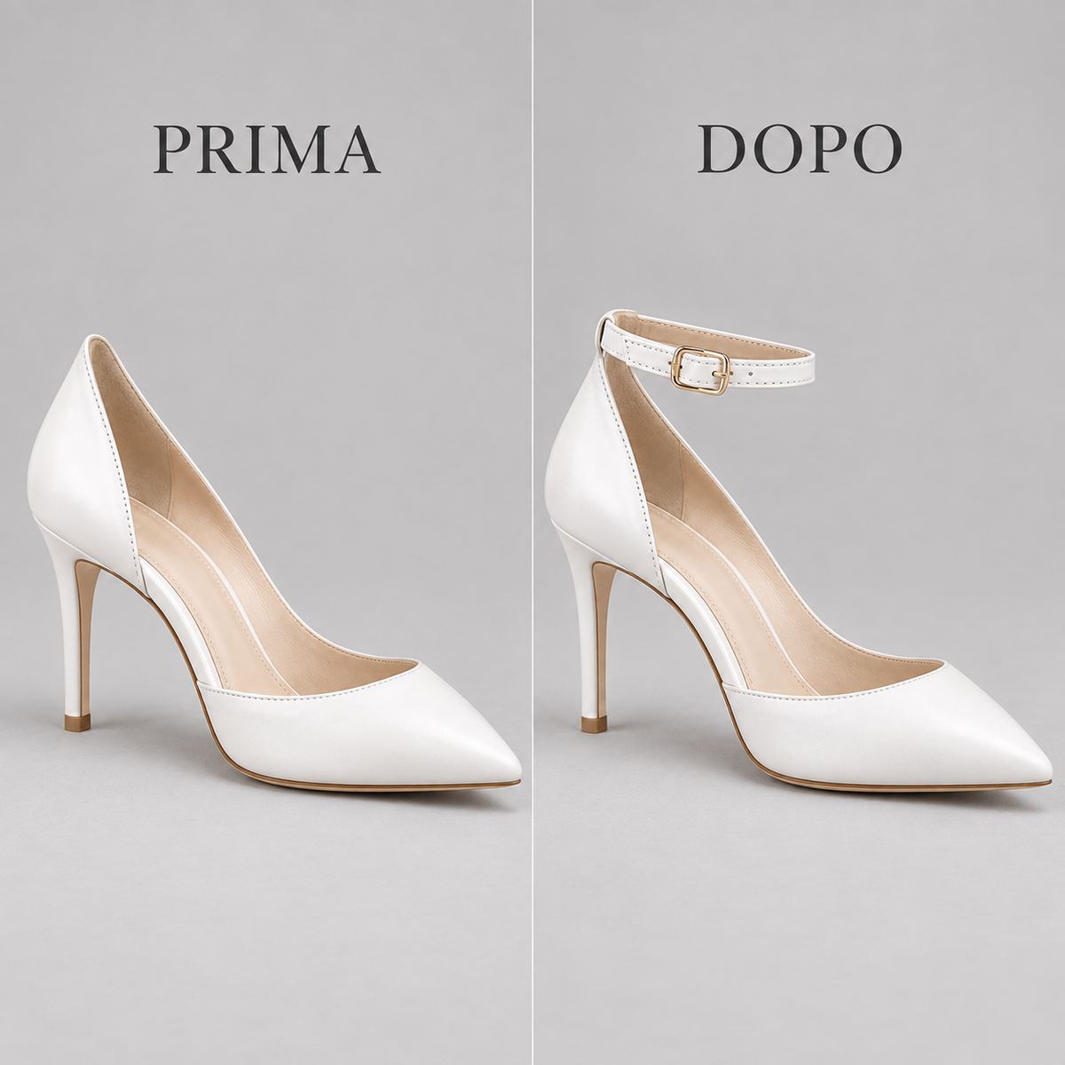 Cinturini Ricambio per Scarpe Decolletè in Vera Pelle Foderata 8 mm x 31 cm – Cinturini di Sostituzione per Scarpe Donna