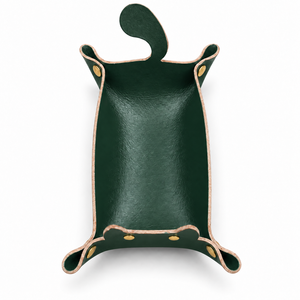 Svuotatasche Gatto in Cuoio 19 × 12 cm  Vassoio Portaoggetti e Portachiavi da Appoggio Personalizzabile Idea Regalo