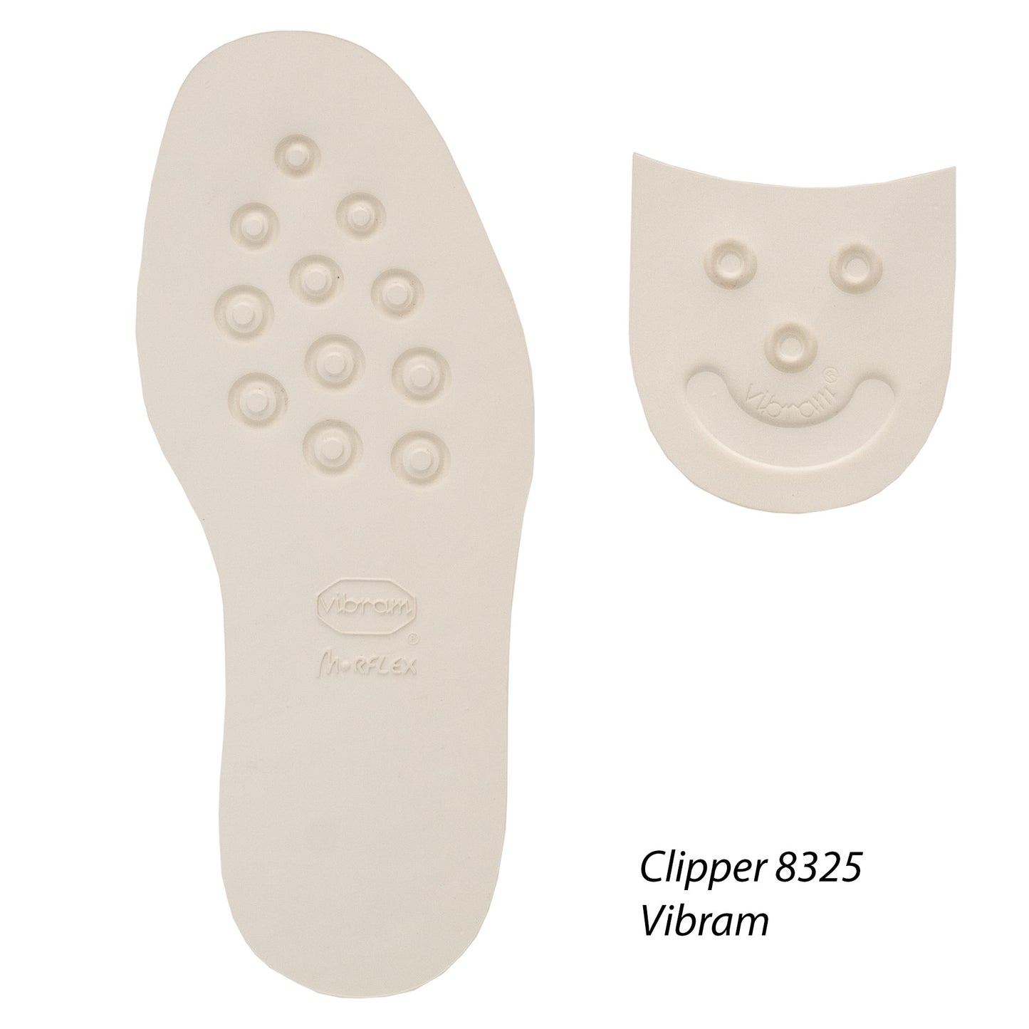 Suola in gomma Vibram Clipper morflex 8325 riparazione creazione calzature mm.8