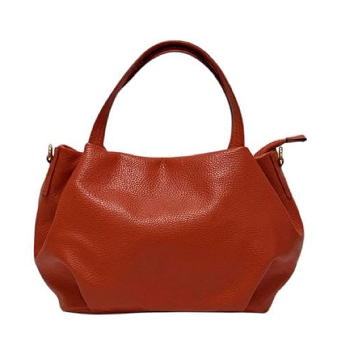 Borsa donna in vera pelle morbida a mano con tracolla regolabile made in italy