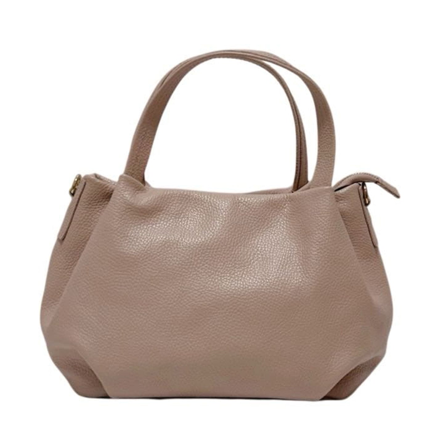Borsa donna in vera pelle morbida a mano con tracolla regolabile made in italy