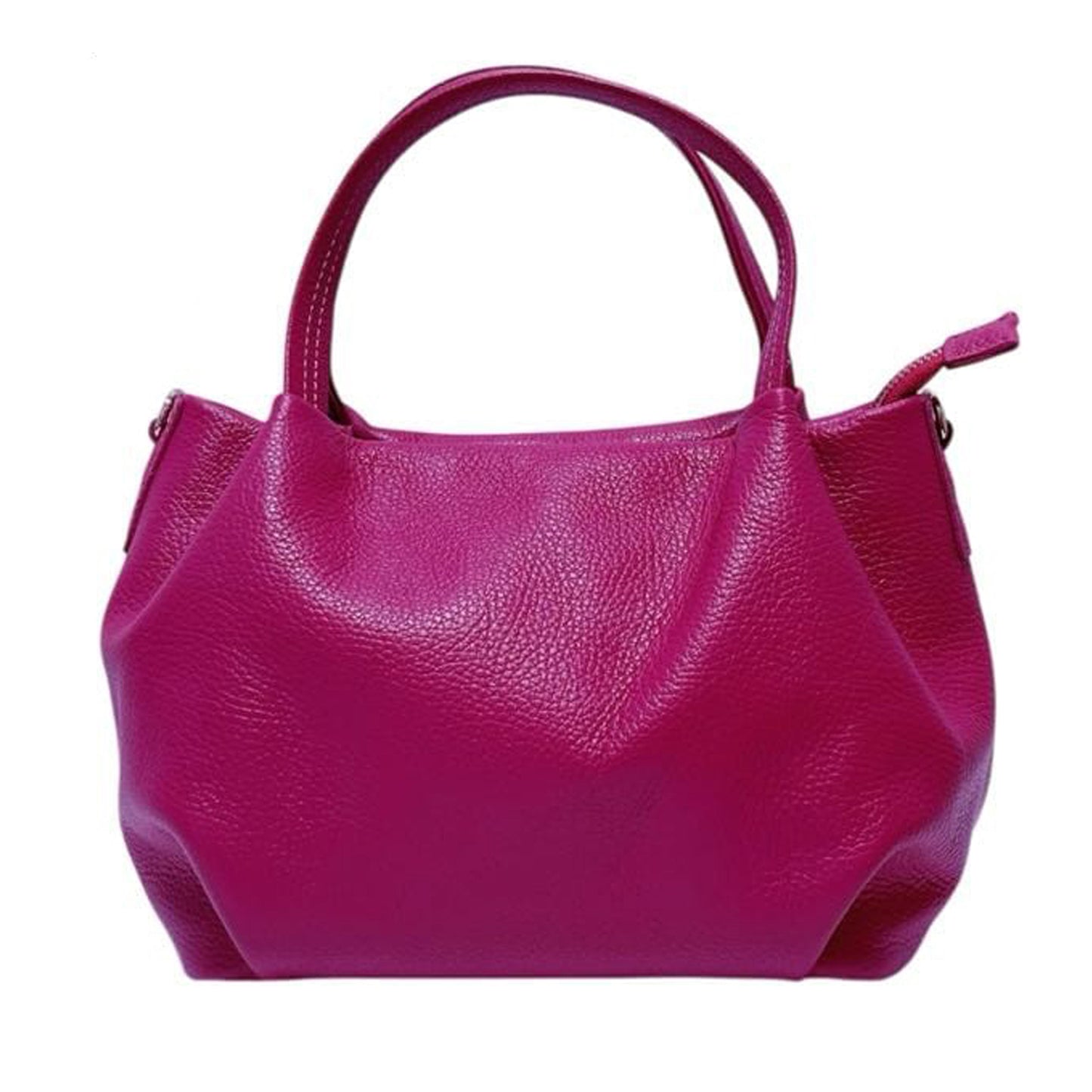 Borsa donna in vera pelle morbida a mano con tracolla regolabile made in italy