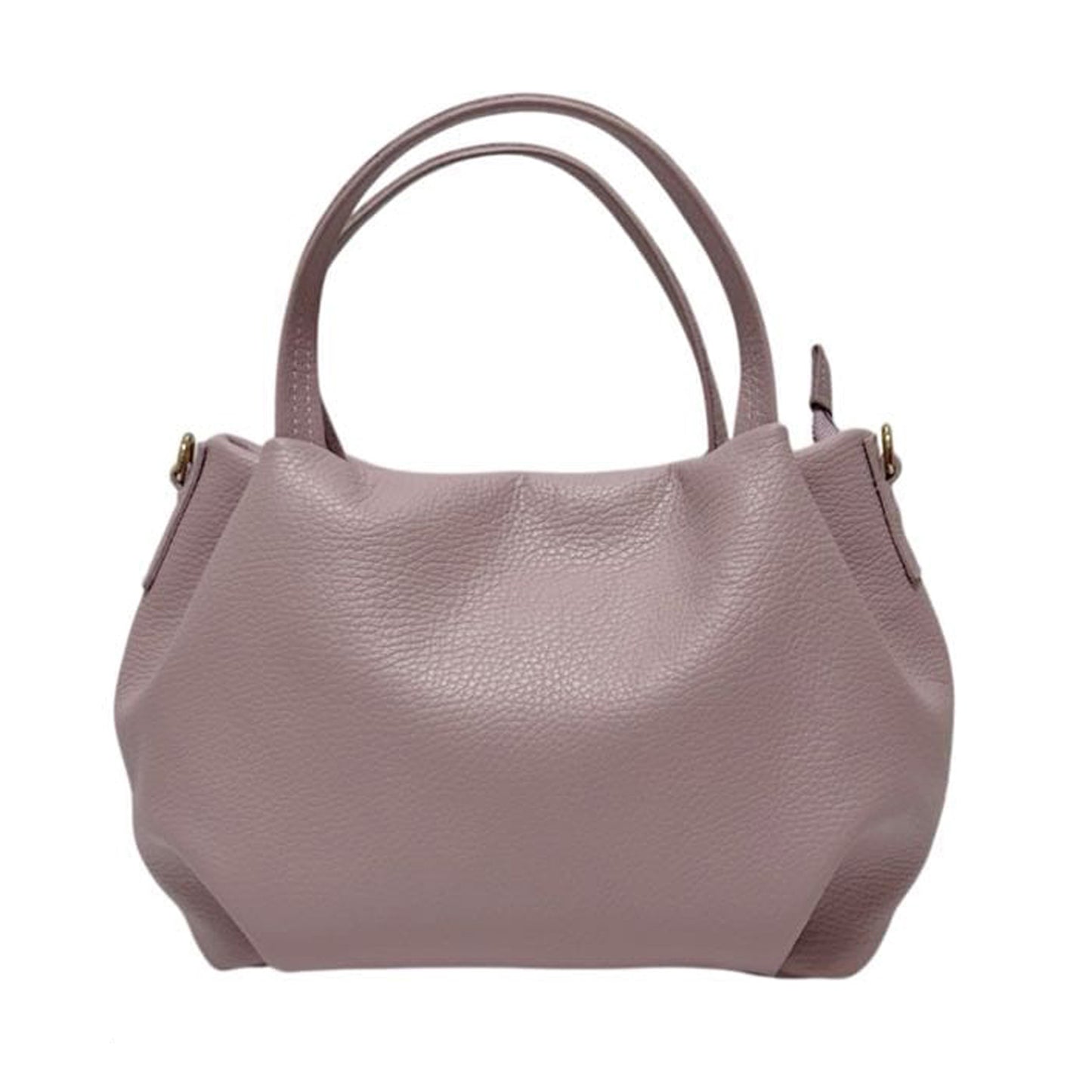 Borsa donna in vera pelle morbida a mano con tracolla regolabile made in italy