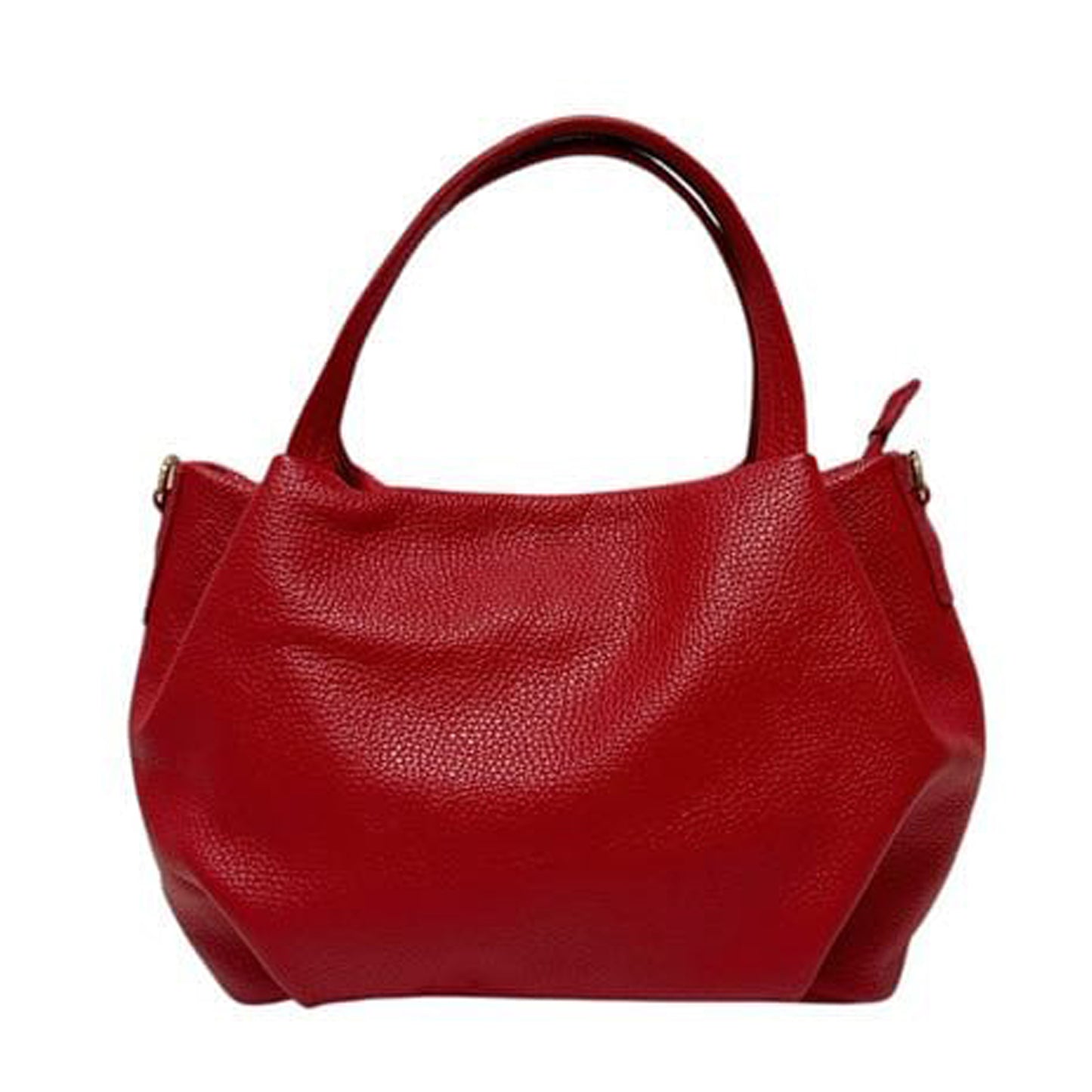 Borsa donna in vera pelle morbida a mano con tracolla regolabile made in italy