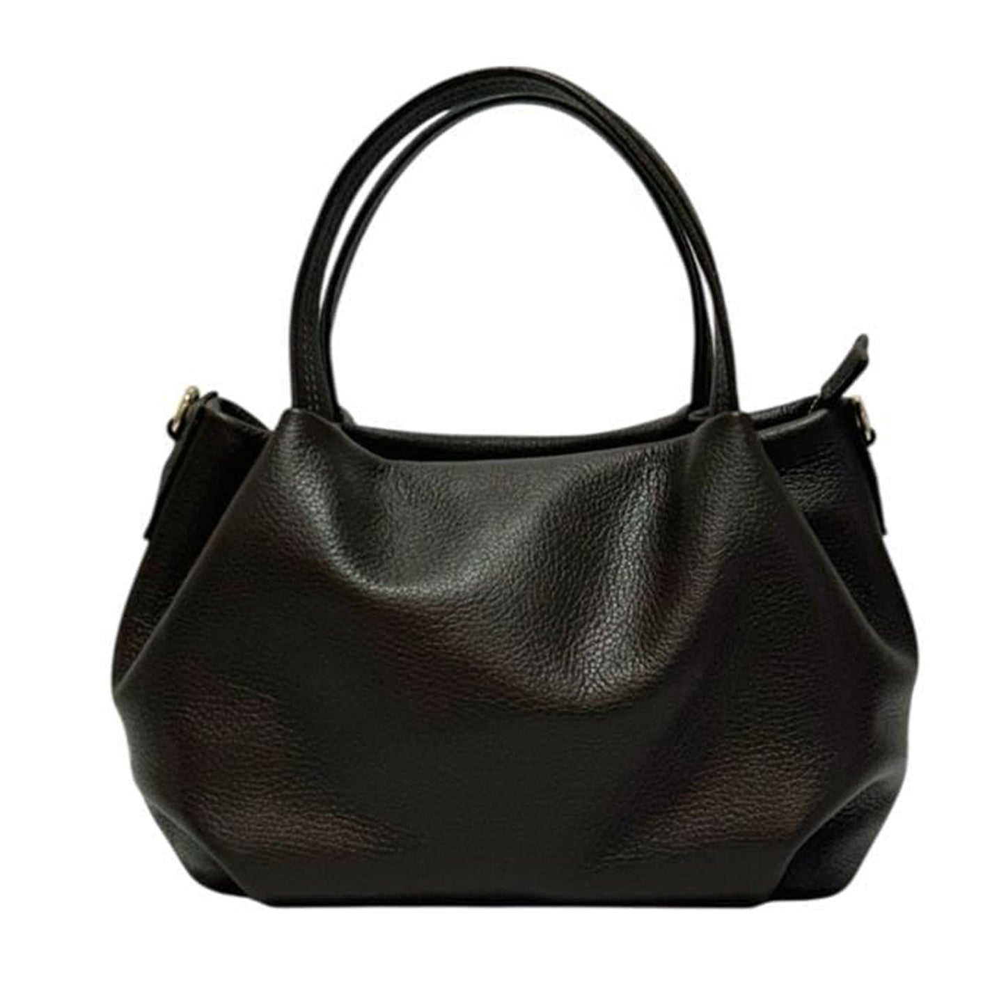 Borsa donna in vera pelle morbida a mano con tracolla regolabile made in italy