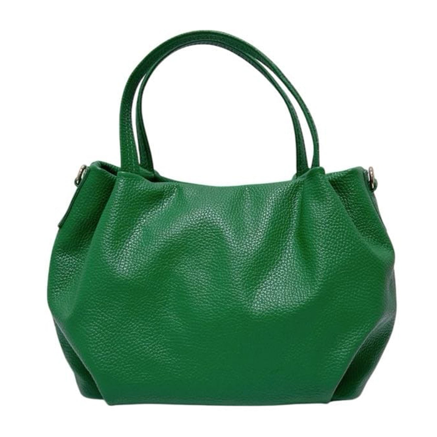 Borsa donna in vera pelle morbida a mano con tracolla regolabile made in italy