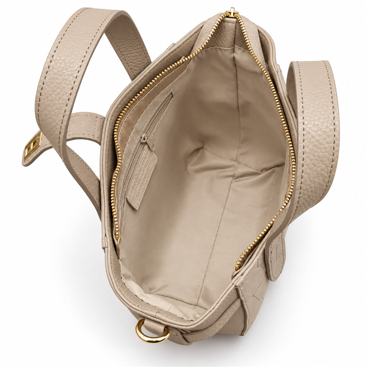 Borsa Donna in Vera Pelle e Camoscio Stampa Cocco con Tracolla  Made in Italy