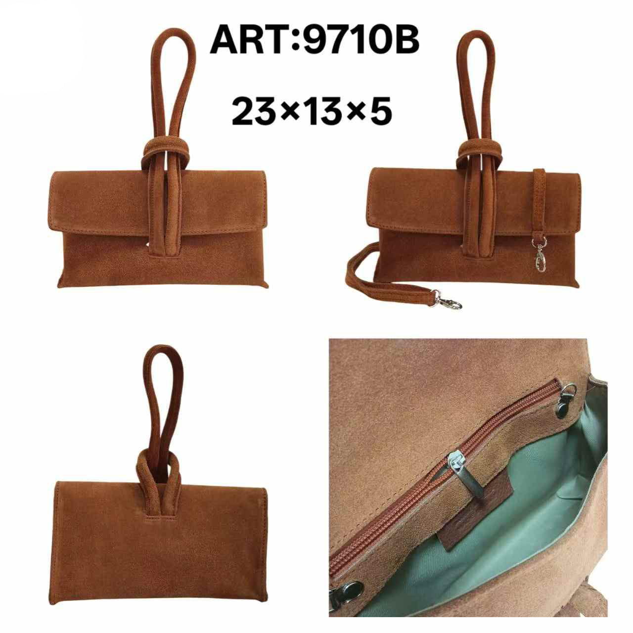 Borsa Donna Nodo in Vera Pelle Multifunzione, Elegante e Versatile con tracolla regolabile
