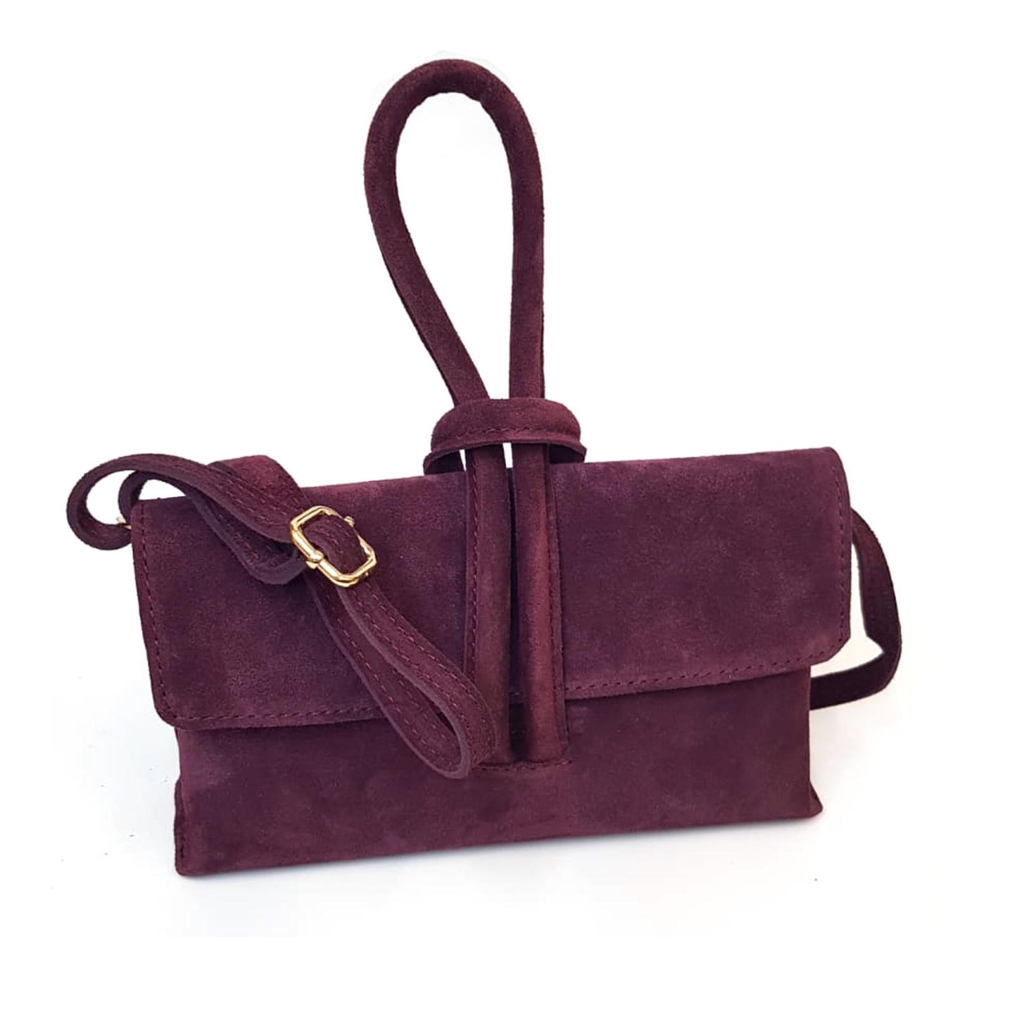 Borsa Donna Nodo in Vera Pelle Multifunzione, Elegante e Versatile con tracolla regolabile