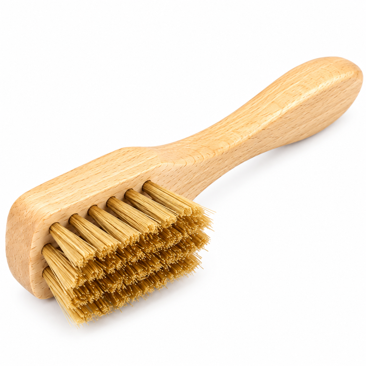 Spazzolino Spandi crema in Legno con Setole Naturali per Scarpe Borse Giacche e Articoli in Pelle