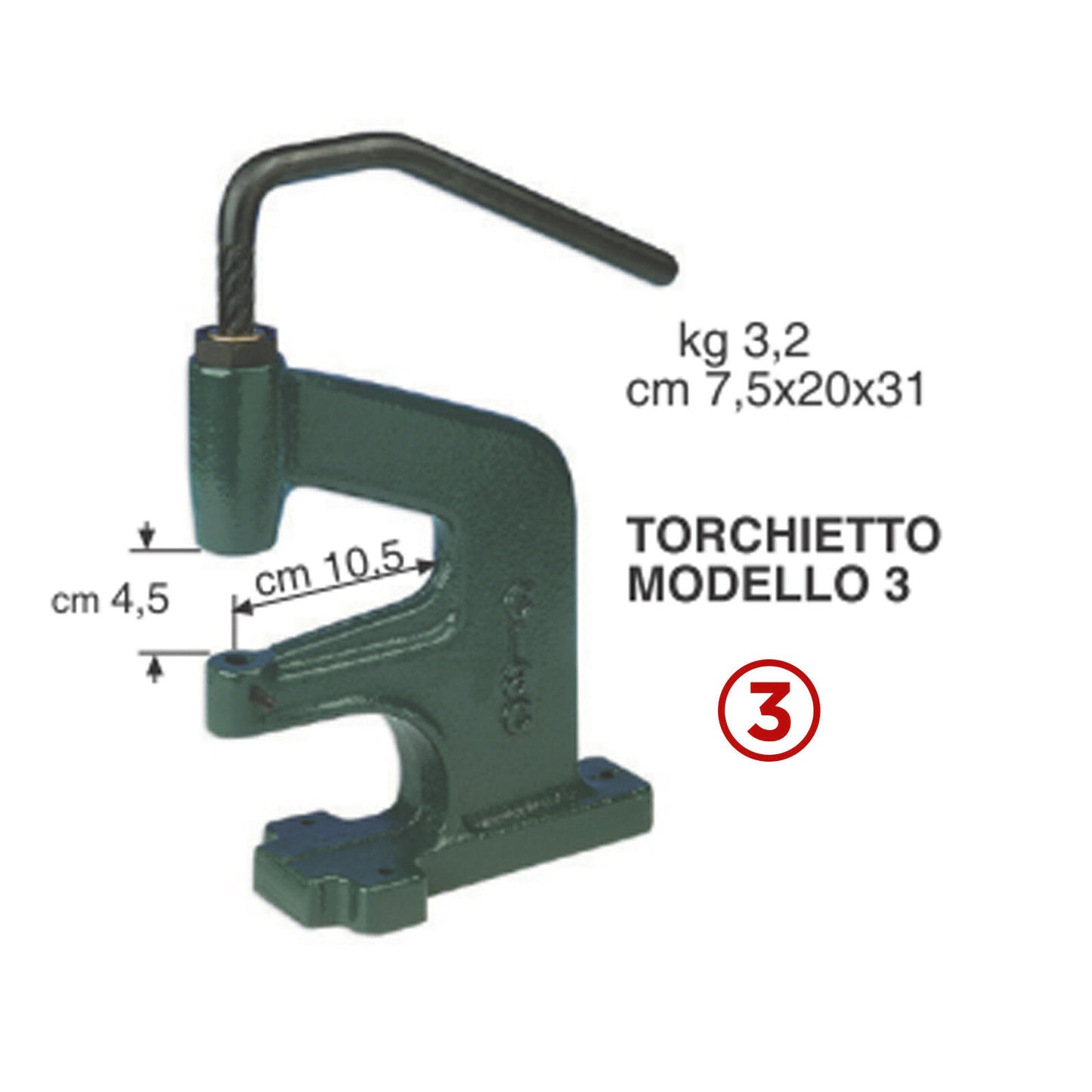 Torchietto per applicare Bottoni a pressione Occhielli Fori torchio rivettatrice