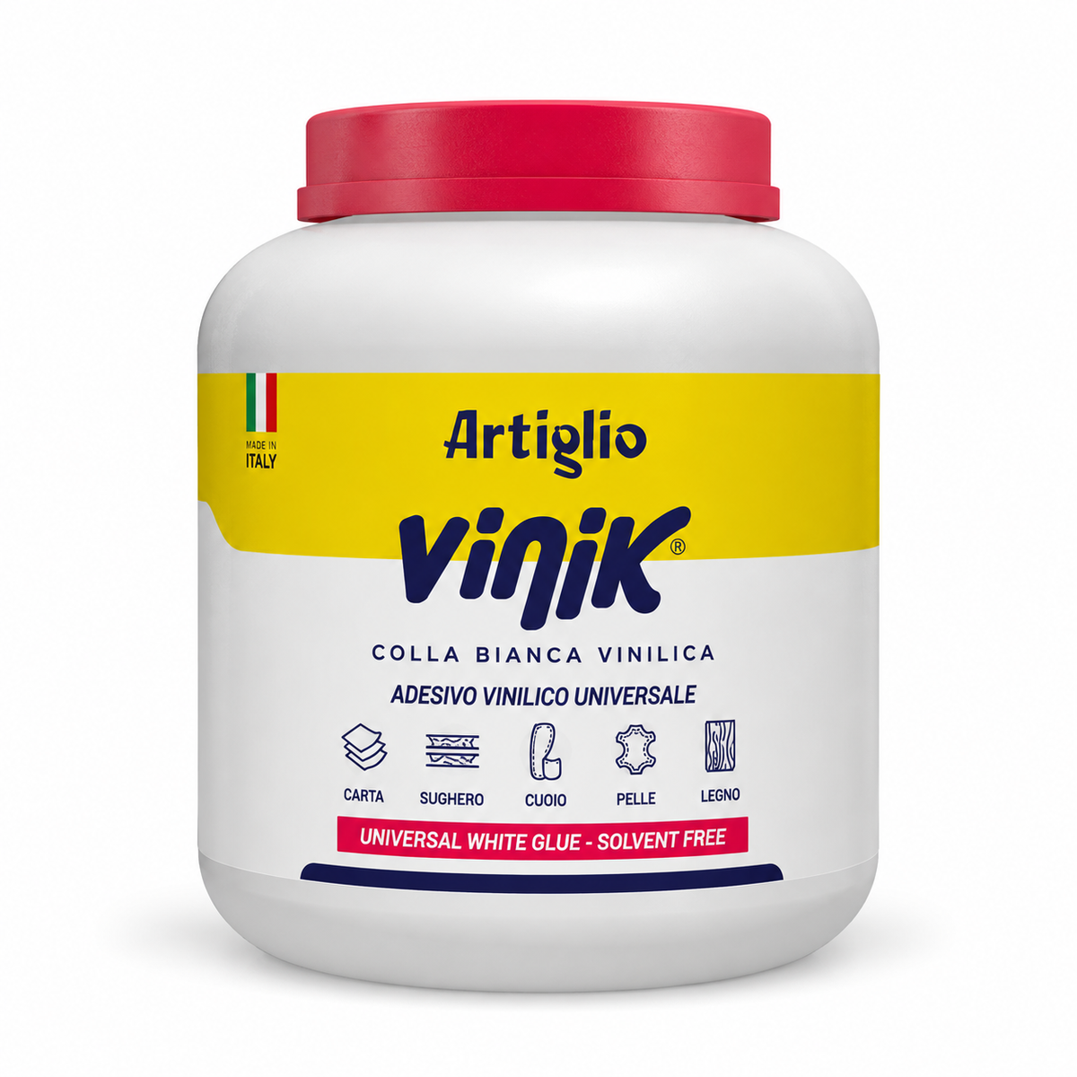 Colla Vinilica Artiglio Vinik WilbraVil 1 L Universale Legno Carta Pelle Cuoio